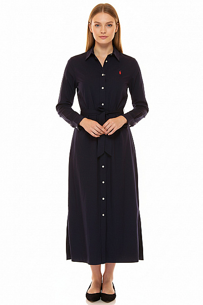 Košilové  Šaty Modré Ralph Lauren Second Hand