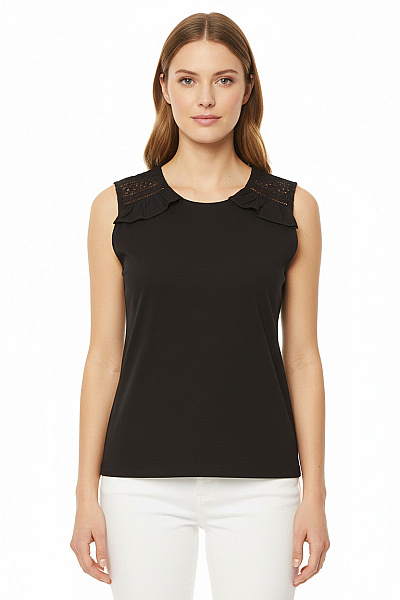  Halenka Jednobarevná Černá ONLY Second Hand Vel. L