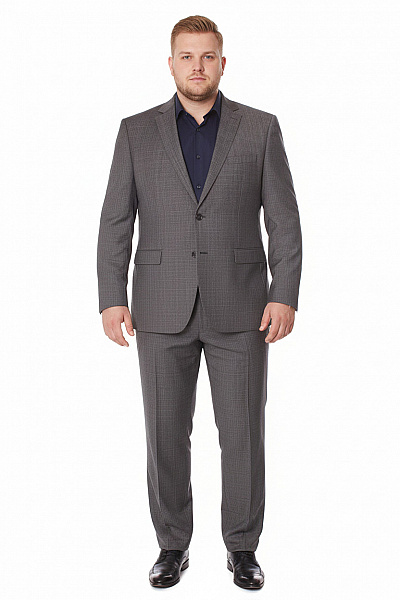 Společenský Oblek Polyesterový Šedý DANIEL HECHTER