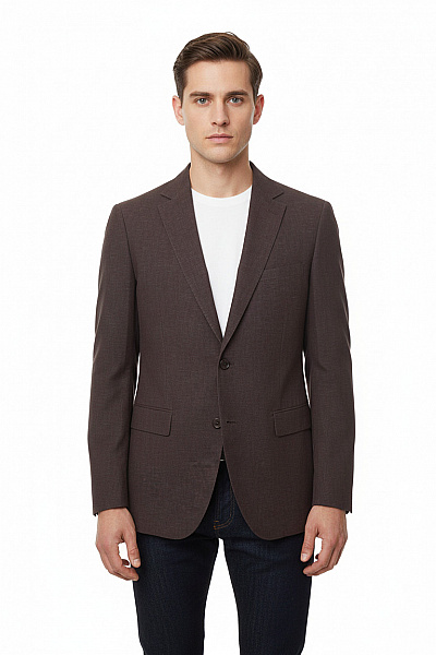 DANIEL HECHTER Společenské Pánské Sako Polyesterové Šedé