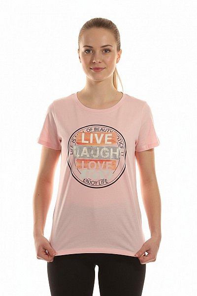 Dámské Tričko S Potiskem Bavlněné Růžové Cartoon