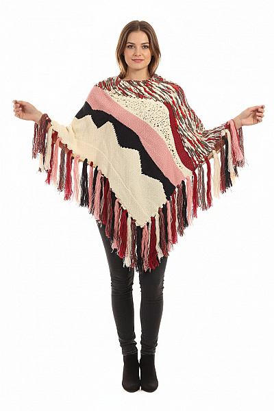 Pončo Barevné DESIGUAL Outlet Vel. UNI