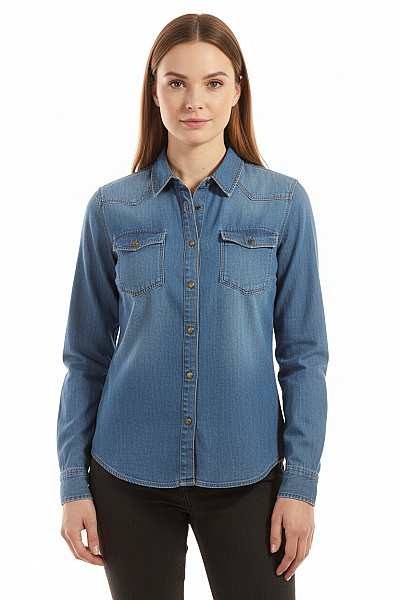 Dámská Košile Modrá CROSS Vel. L