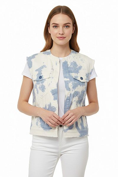 Cartoon Kratká Dámská Vesta Bavlněná Barevná