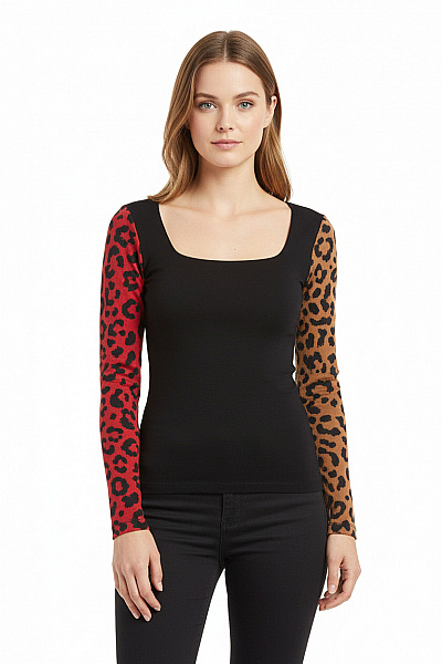 DESIGUAL Dámské Tričko Černé Vel. M