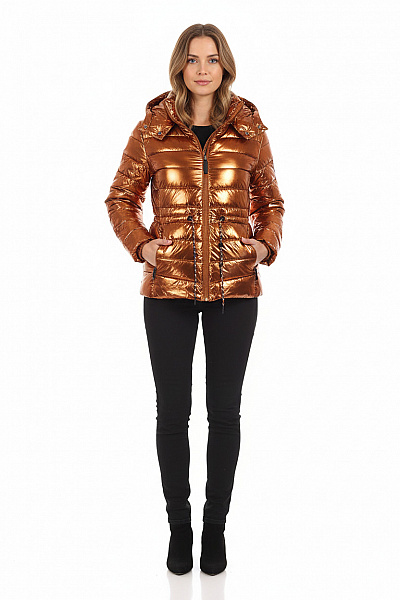 Prošívaná Dámská Bunda Zlatá DESIGUAL Vel. L
