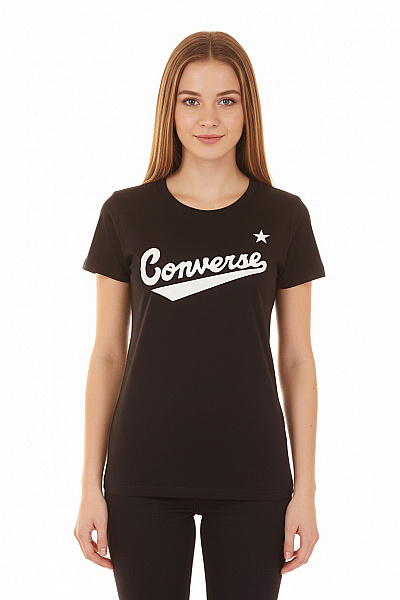 CONVERSE Dámské Tričko Černé Vel. S