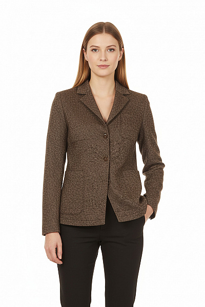 Dámský Blejzr Polyesterový Hnědý CLUB Of GENTS