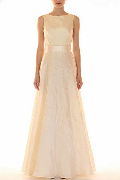 Šaty Hedvábné Béžové