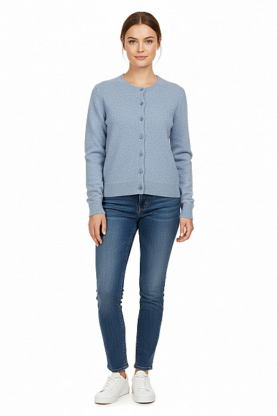 Dámský Svetr Meriný Modrý Vel. 38