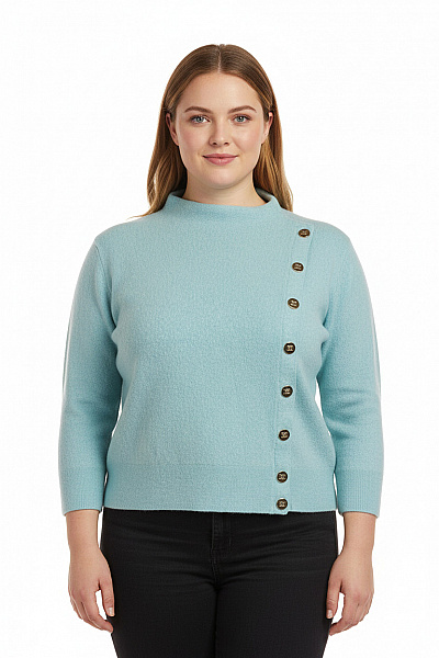 Escada Dámský Svetr Vlněný Zelený Vel. XL