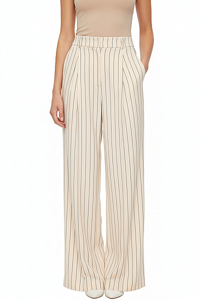 Společenské Dámské Kalhoty Béžové Hugo Boss Vel. 34