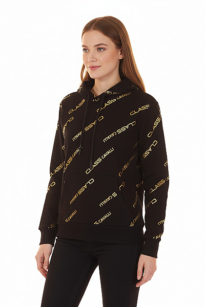 Dámská Mikina Černá Roberto Cavalli Second Hand Vel. S