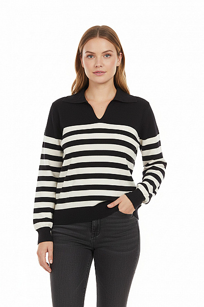 Dámský Svetr Černobílý VILA