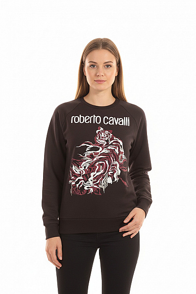 Roberto Cavalli Dámská Mikina Bez Zapínání Černá Vel. M