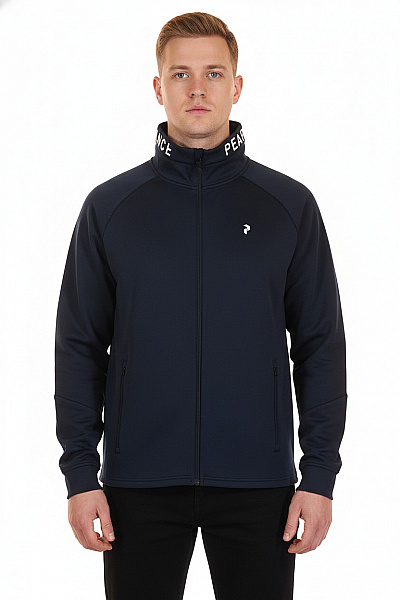 Pánská Mikina Na Zip Modrá PEAK PERFORMANCE Vel. XXL