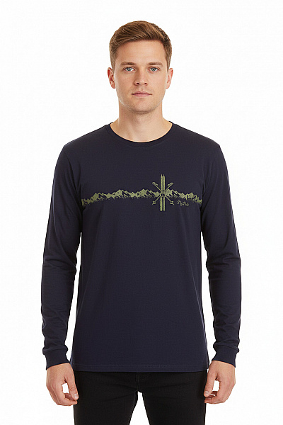 Jednoduché Pánské Tričko Modré Vel. XL