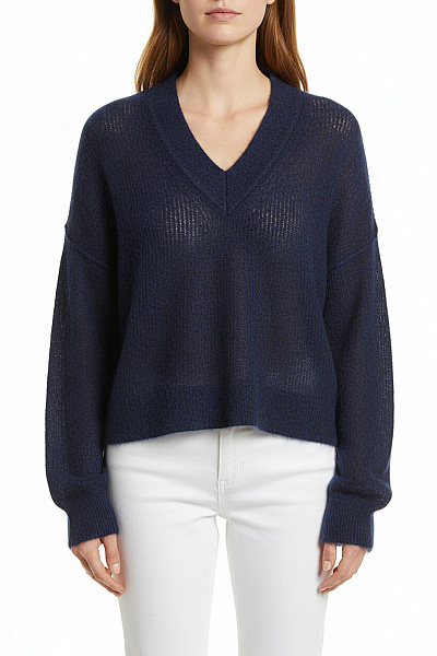 Dámský Pulovr Modrý Hugo Boss Vel. M