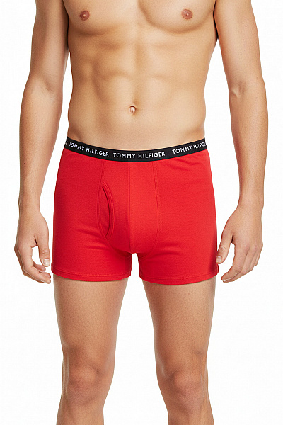 TOMMY HILFIGER Chlapecké Spodní Bavlněné Červené