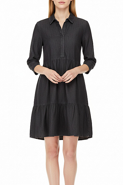 Košilové  Šaty Černé ONLY Vel. 36