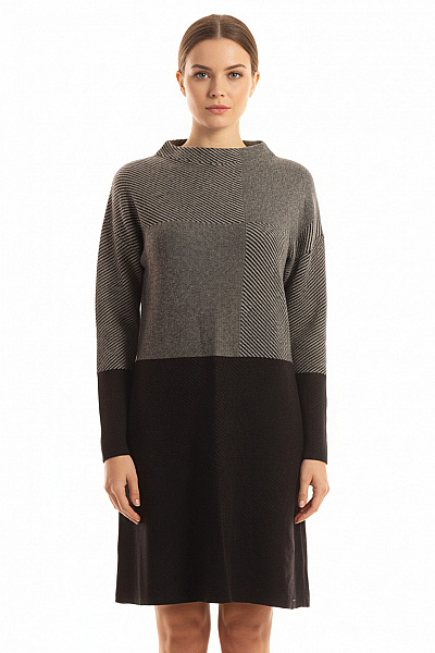 S.OLIVER  Šaty Pletené Šedé Vel. 38