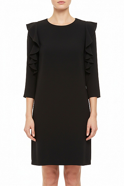 Tričkové  Šaty Černé HALLHUBER Second Hand Vel. 34