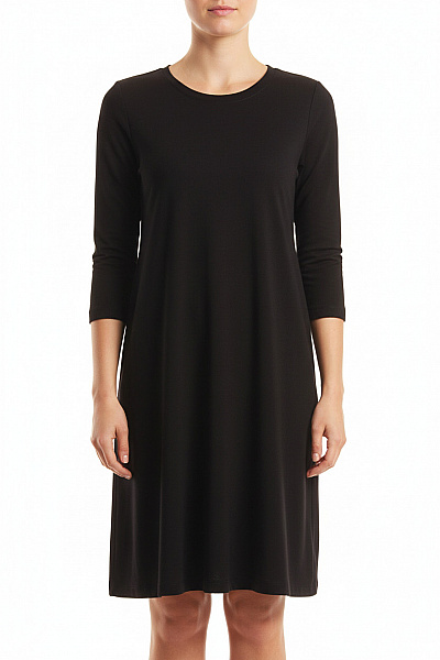  Šaty Pletené Černé LTB Vel. M