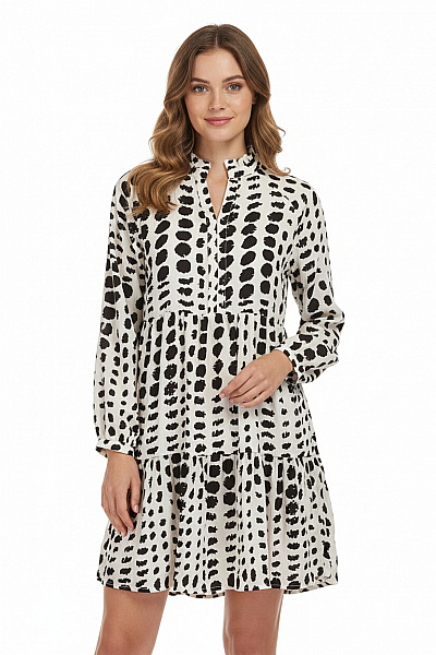 Šaty Černobílé OBJECT Second hand Vel. 36