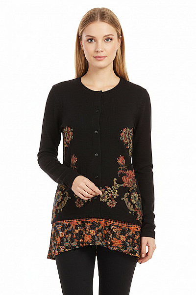 DESIGUAL Dámský Cardigan Černý Vel. S