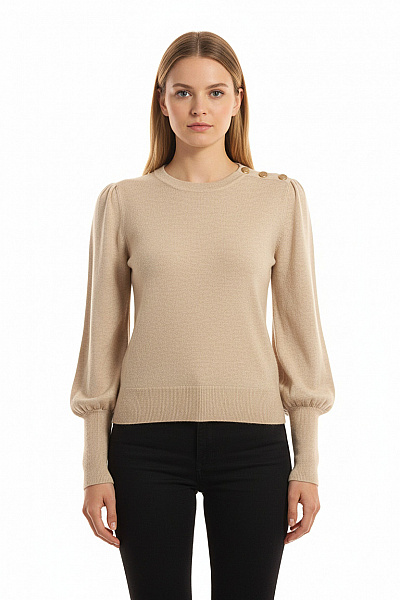 Dámský Svetr Béžový Vel. S