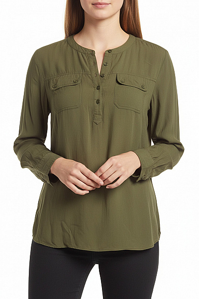  Halenka Jednobarevná Zelená TOMMY HILFIGER Vel. L