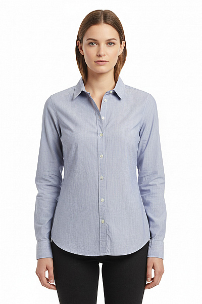 Dámská Košile Modrá Second Hand