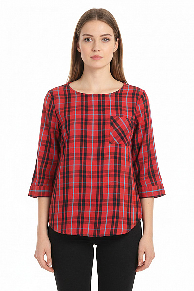 Vzorovaná  Halenka Červená Marc O´Polo Vel. 38