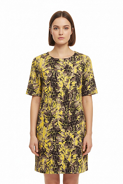 Tričkové  Šaty Žluté River Island Vel. 36