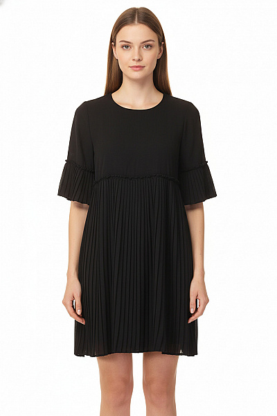 ONLY  Šaty Z Chiffonu Modré Second Hand Vel. 34