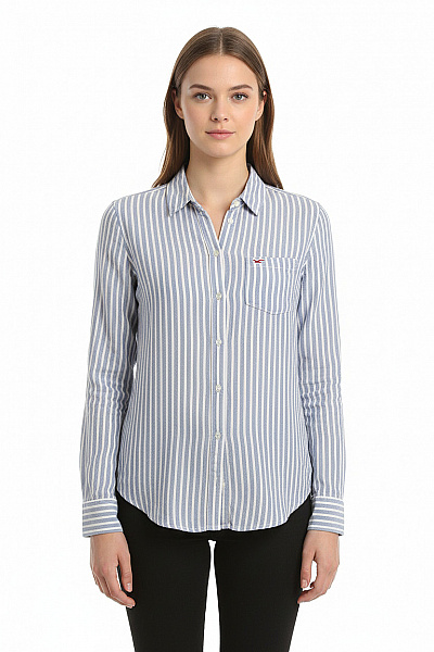 Vzorovaná Dámská Košile Modrá Hollister Vel. S