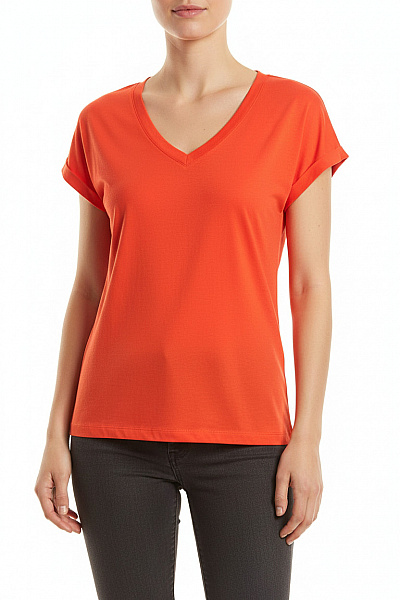 COMMA Dámské Tričko Červené Vel. 32