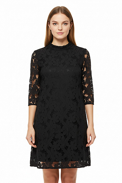  Šaty s Krajkou Černé Ichi Vel. 36
