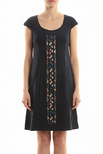  Šaty S Ozdobami Modré NOA Vel. XS