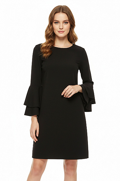 Bershka Tričkové  Šaty Černé Vel.  S