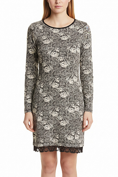 PATRIZIA  PEPE Šaty S Květinovým Potiskem Šedé Vel. 44