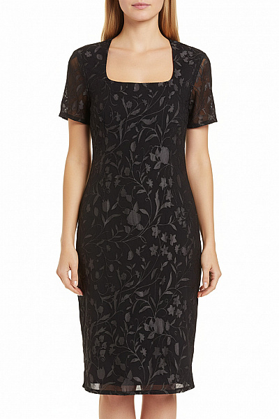 Šaty S Květinovým Potiskem Černé InWear Vel. 40