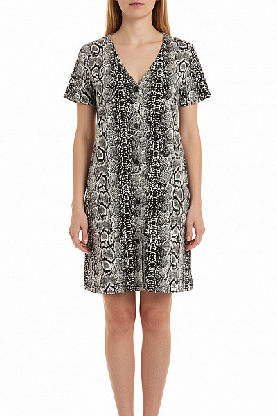 MANGO Šaty Černobílé Vel. S