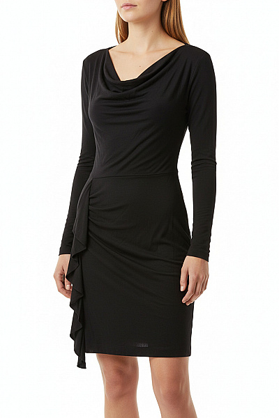 InWear Tričkové  Šaty Černé Second Hand Vel. M