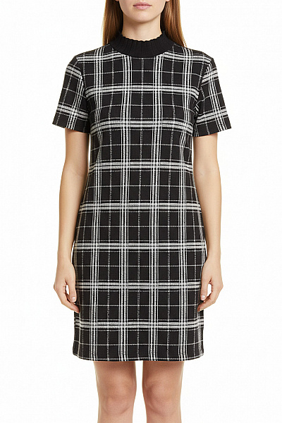 Bershka  Šaty Pletené Černobílé Second Hand Vel. M