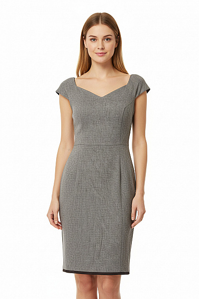 Reiss Šaty Vlněné Šedé Vel. 42