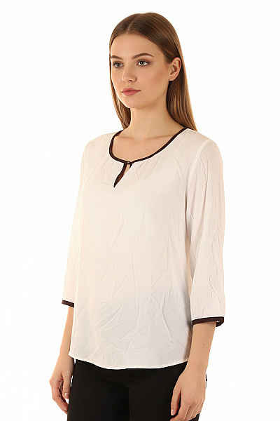 MORE & Společenská  Halenka Bílá Vel. 38