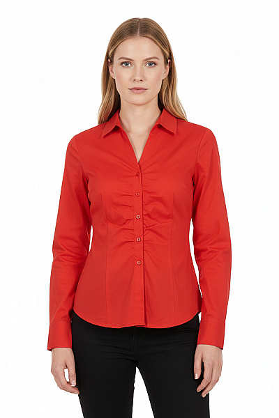 Společenská Dámská Košile Oranžová COMMA Vel. 34