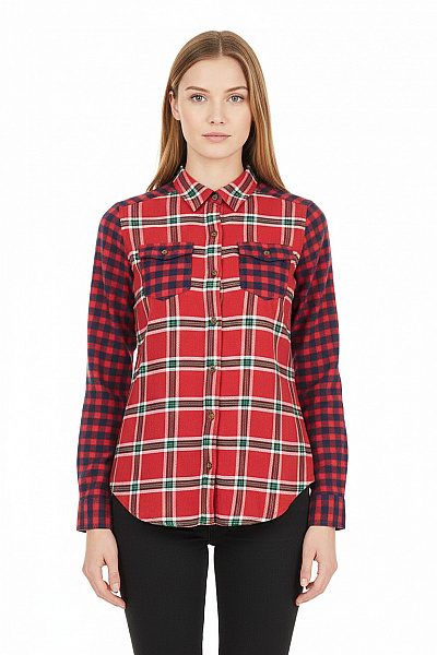 Kostkovaná Dámská Košile Růžová Abercrombie&Fitch Vel. XS#