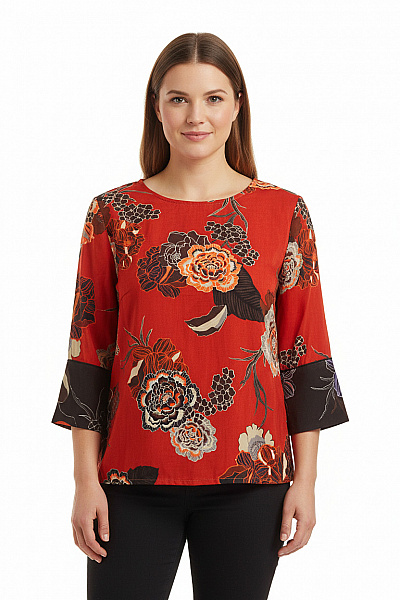 Vzorovaná  Halenka Barevná PULZ JEANS Vel. L